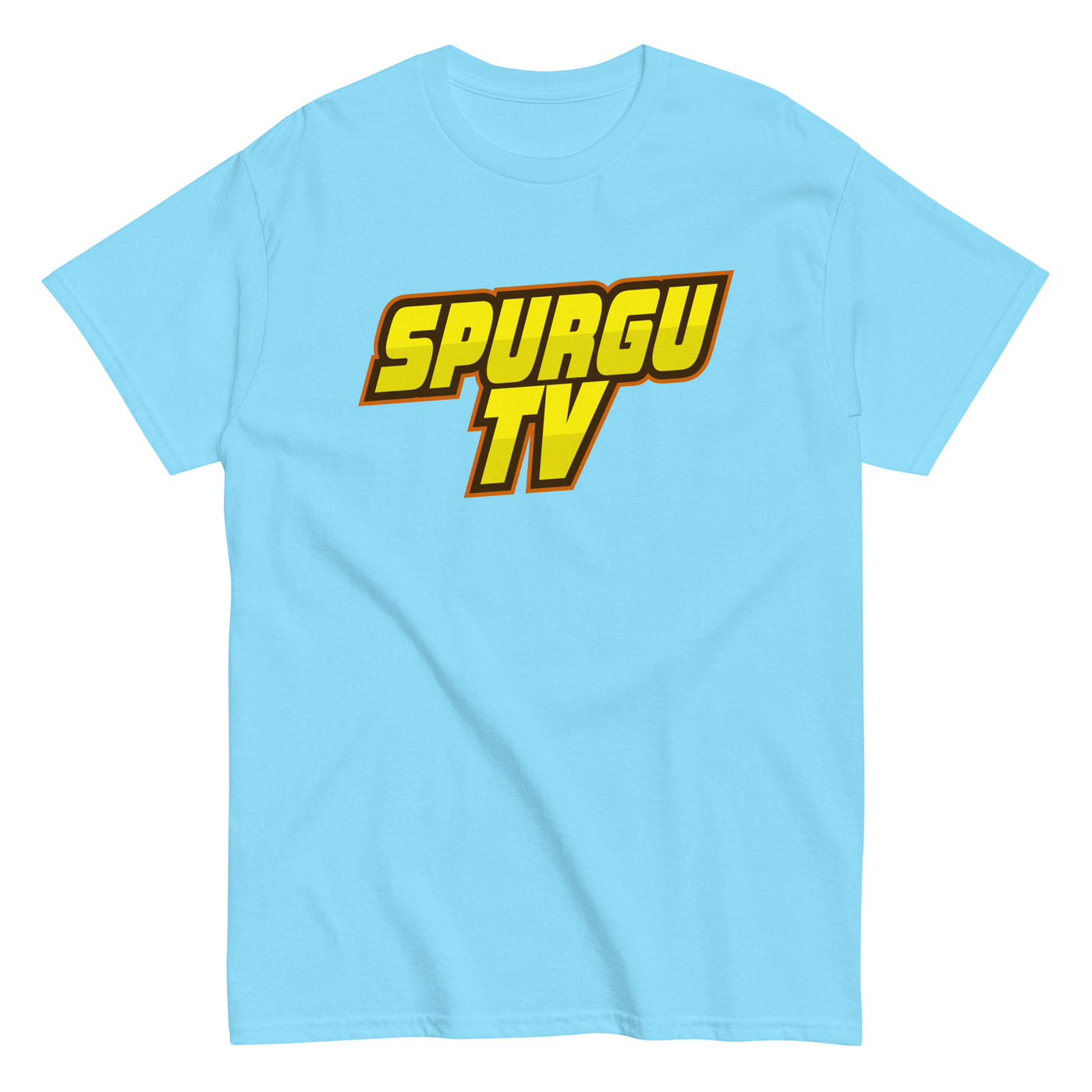 Spurgu-TV | T-paita logo keltainen