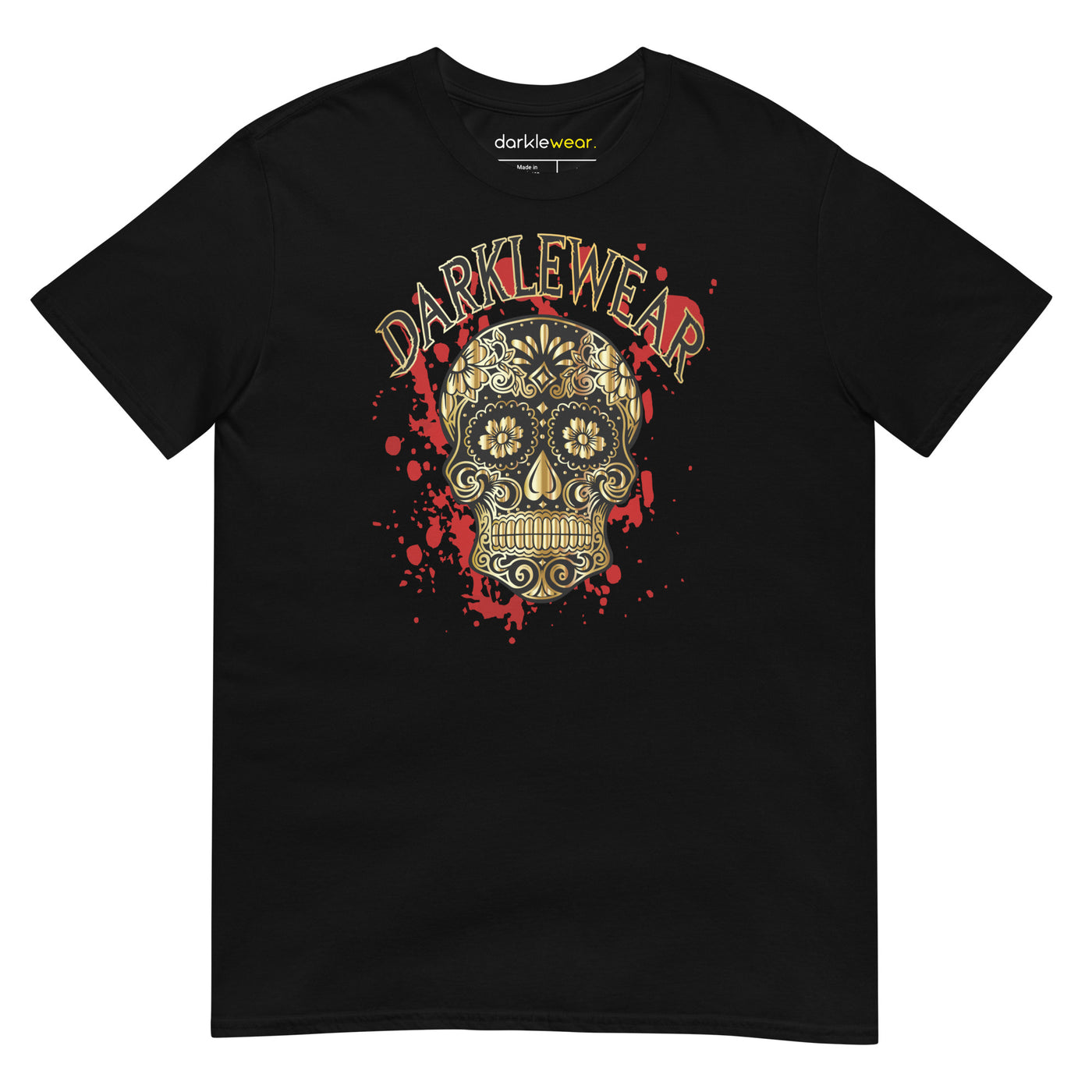 Darklewear T-paita | Golden Skull