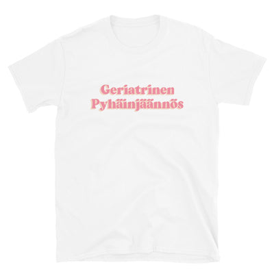 Joni Hesselgren | T-paita Valkoinen | Geriatrinen Pyhäinjäännös